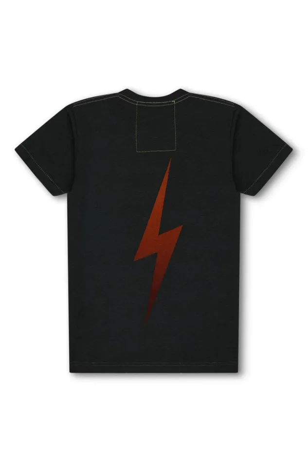 WomenMen Tees Aviator Nation University Of Texas Bolt Crew Tee Shirt 8211 Charcoal