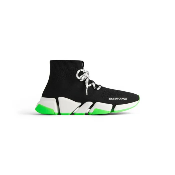 WomenMen Trainers Balenciaga Speed 20 Laceup Recycled Knit Trainers In Black