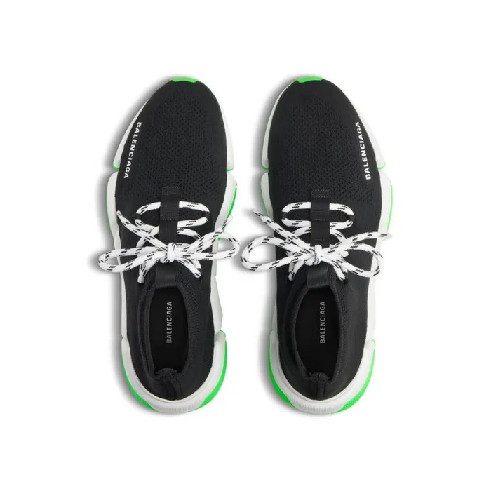 WomenMen Trainers Balenciaga Speed 20 Laceup Recycled Knit Trainers In Black