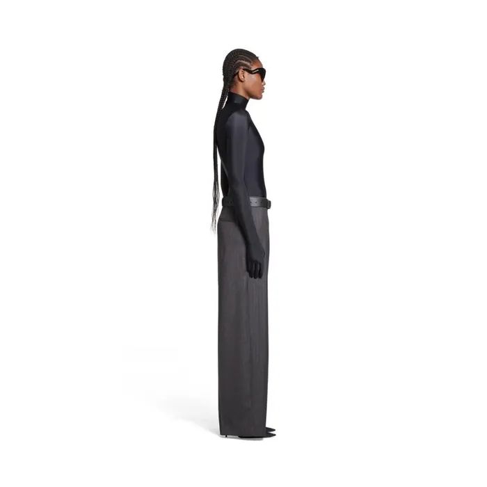 WomenMen Trousers Balenciaga Loose Tailored Trousers In Greyred