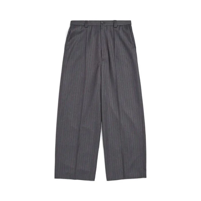 WomenMen Trousers Balenciaga Loose Tailored Trousers In Greyred