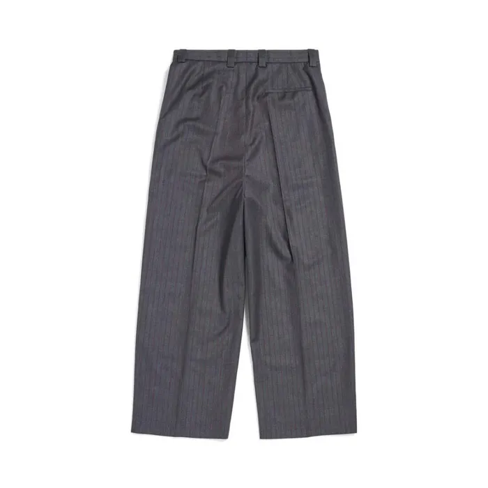 WomenMen Trousers Balenciaga Loose Tailored Trousers In Greyred