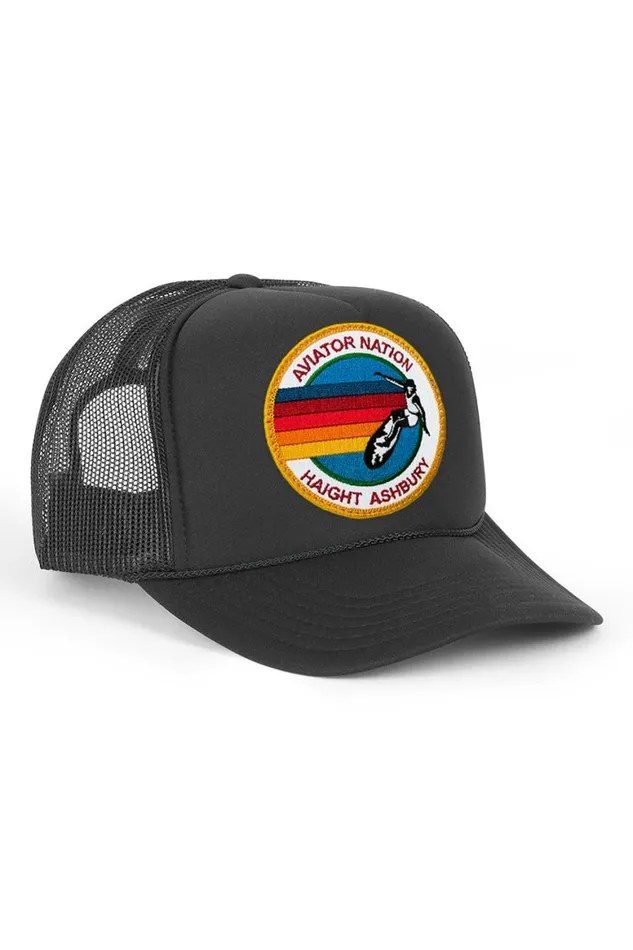 WomenMen Trucker Hats Aviator Nation Haight Ashbury Trucker Hat