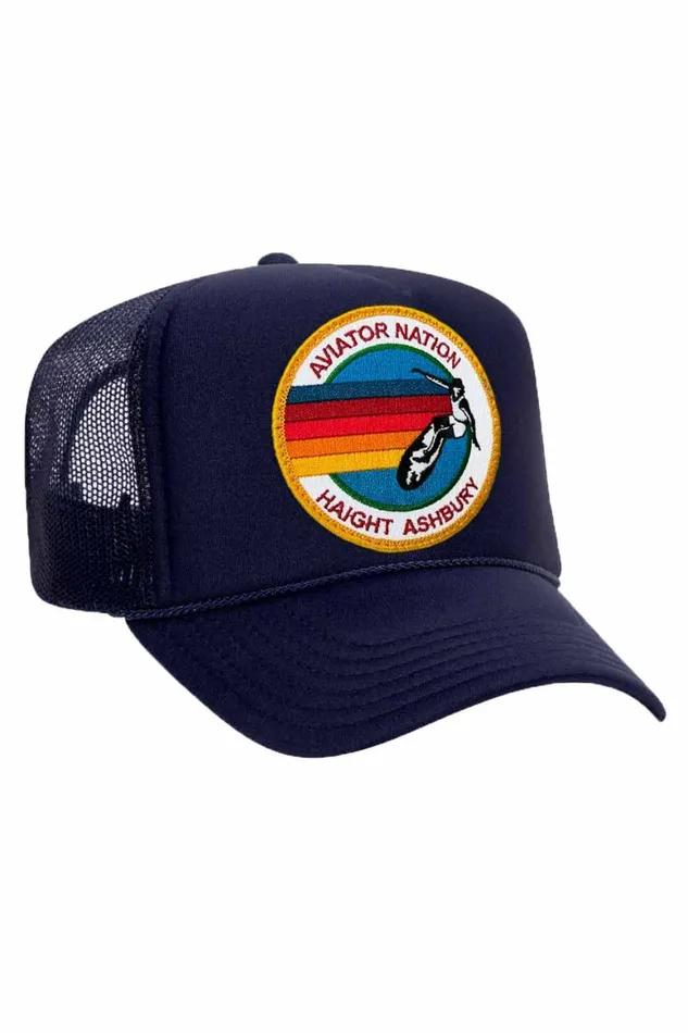 WomenMen Trucker Hats Aviator Nation Haight Ashbury Trucker Hat