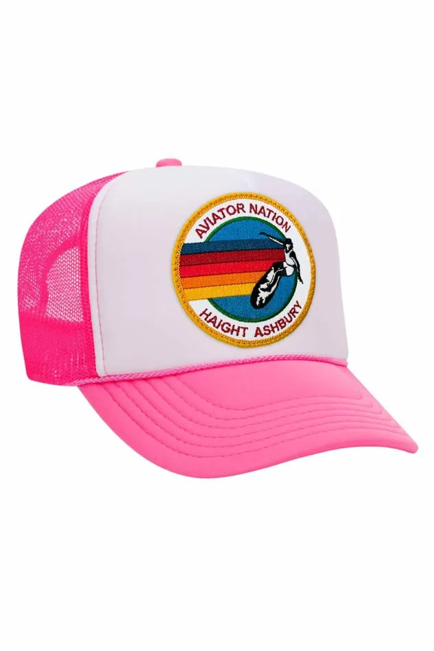 WomenMen Trucker Hats Aviator Nation Haight Ashbury Trucker Hat