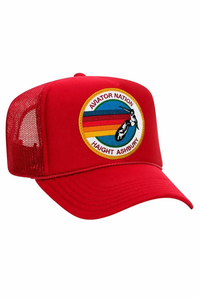WomenMen Trucker Hats Aviator Nation Haight Ashbury Trucker Hat