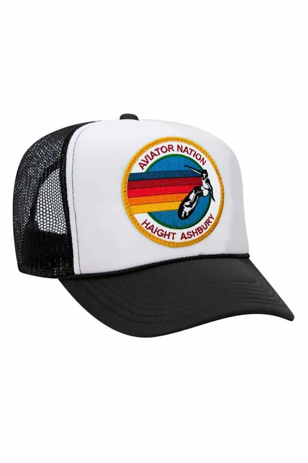 WomenMen Trucker Hats Aviator Nation Haight Ashbury Trucker Hat