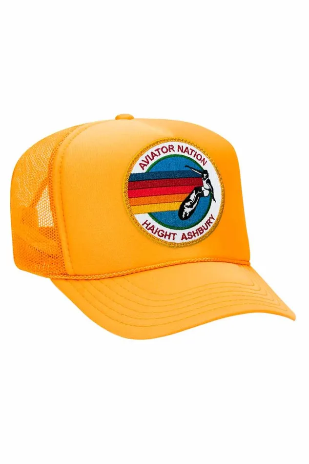 WomenMen Trucker Hats Aviator Nation Haight Ashbury Trucker Hat