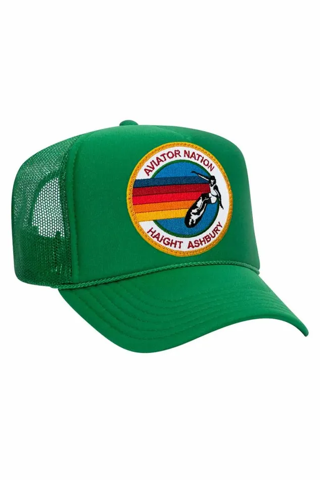 WomenMen Trucker Hats Aviator Nation Haight Ashbury Trucker Hat