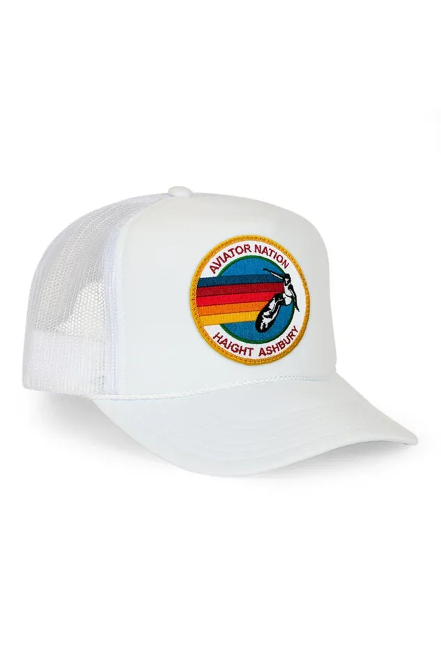 WomenMen Trucker Hats Aviator Nation Haight Ashbury Trucker Hat