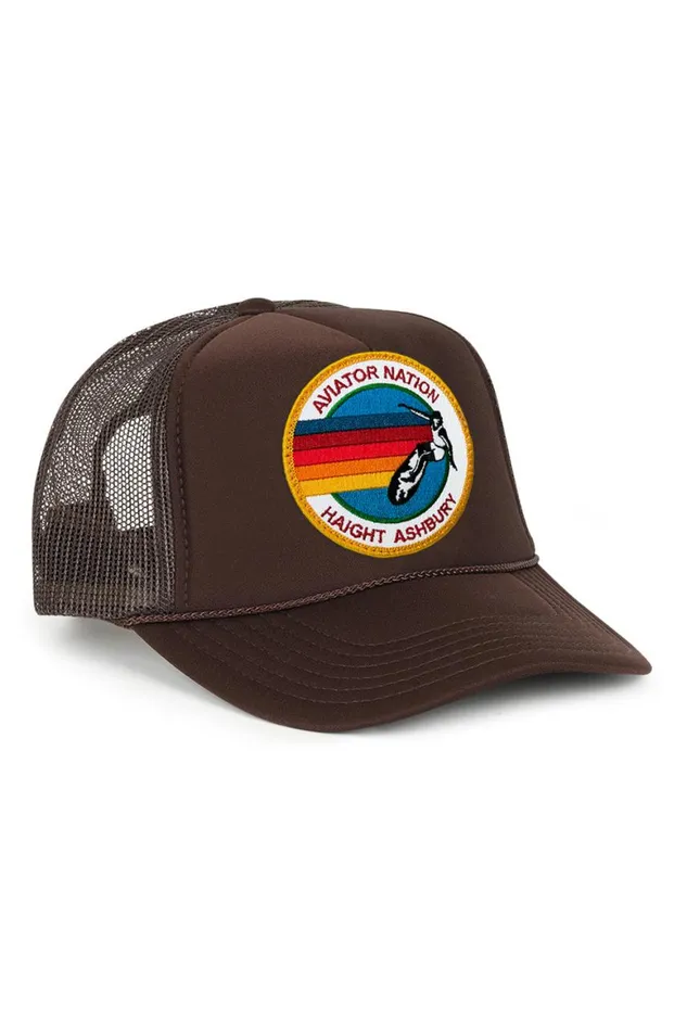 WomenMen Trucker Hats Aviator Nation Haight Ashbury Trucker Hat