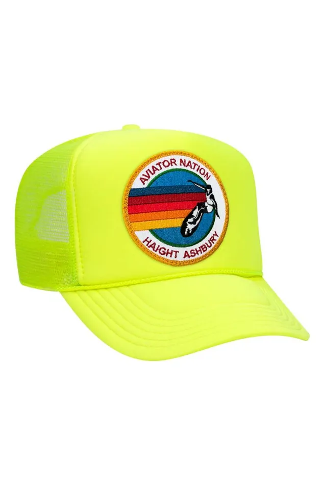 WomenMen Trucker Hats Aviator Nation Haight Ashbury Trucker Hat