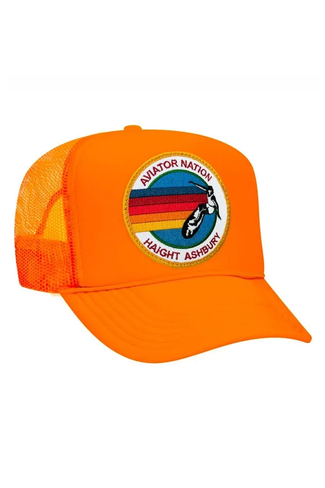 WomenMen Trucker Hats Aviator Nation Haight Ashbury Trucker Hat