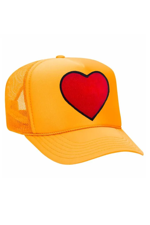 WomenMen Trucker Hats Aviator Nation Heart 8211 Vintage Low Rise Trucker
