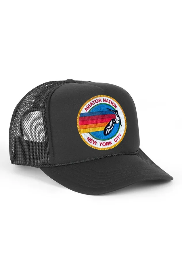 WomenMen Trucker Hats Aviator Nation Signature New York City 8211 Vintage Low Rise Trucker WomenMen Trucker Hats Aviator Nation Signature New York City 8211 Vintage Low Rise Trucker