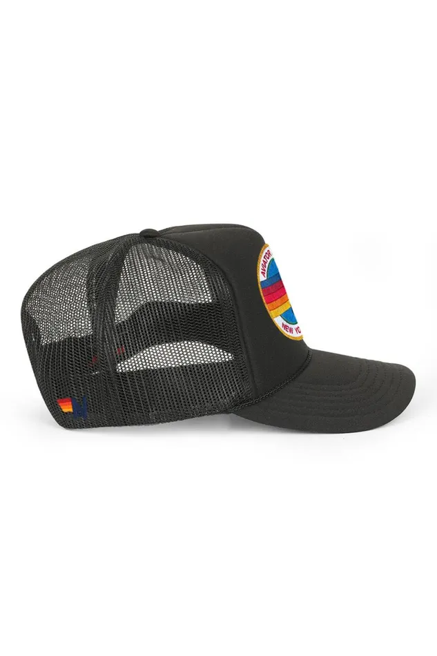 WomenMen Trucker Hats Aviator Nation Signature New York City 8211 Vintage Low Rise Trucker
