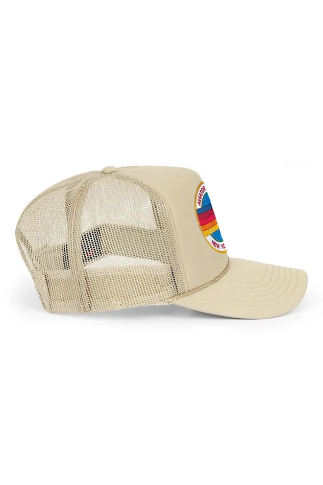 WomenMen Trucker Hats Aviator Nation Signature New York City 8211 Vintage Low Rise Trucker