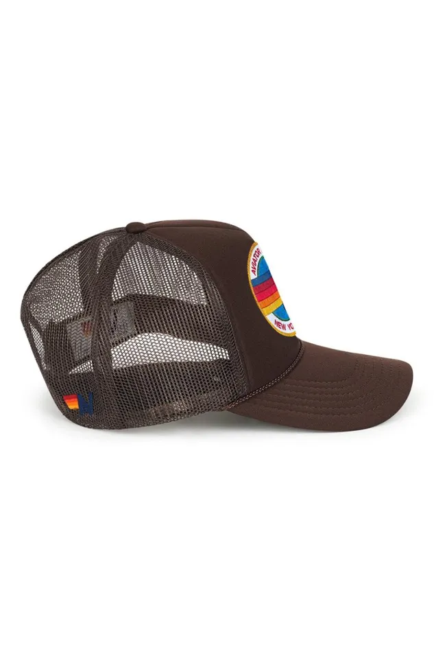 WomenMen Trucker Hats Aviator Nation Signature New York City 8211 Vintage Low Rise Trucker
