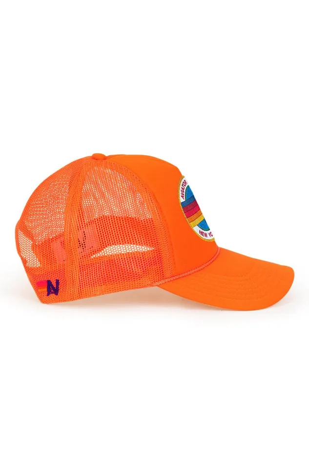 WomenMen Trucker Hats Aviator Nation Signature New York City 8211 Vintage Low Rise Trucker