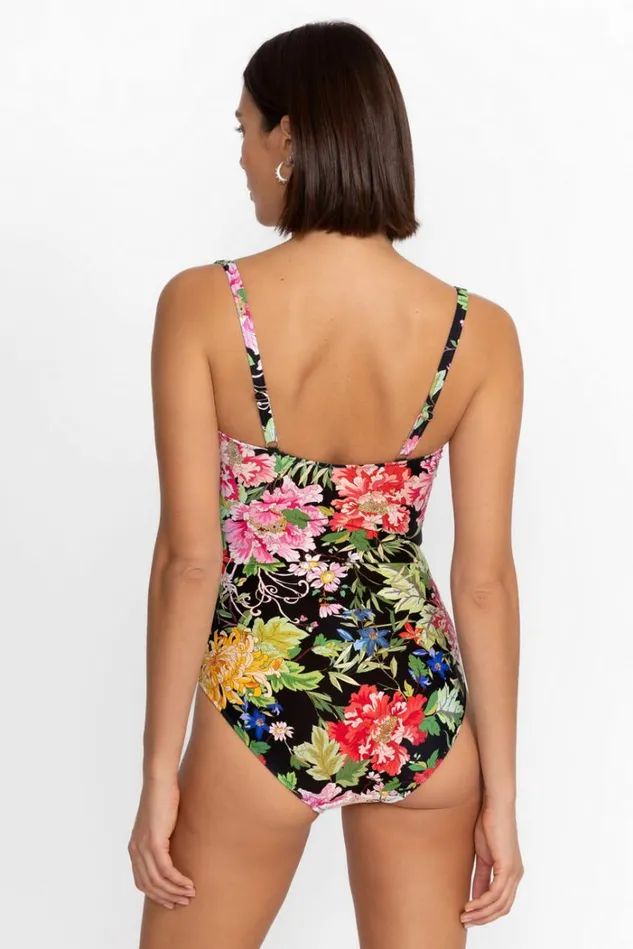 Women METALLI MIX RUCHED ONE PIECE Metalli Giorno Johnny Was Swim and Resort Women METALLI MIX RUCHED ONE PIECE Metalli Giorno Johnny Was Swim and Resort