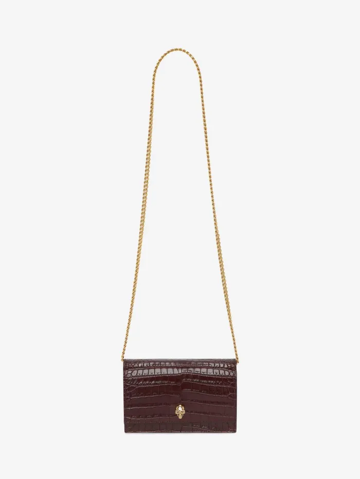Women Mini Bags Alexander McQueen Small Skull Bag Red