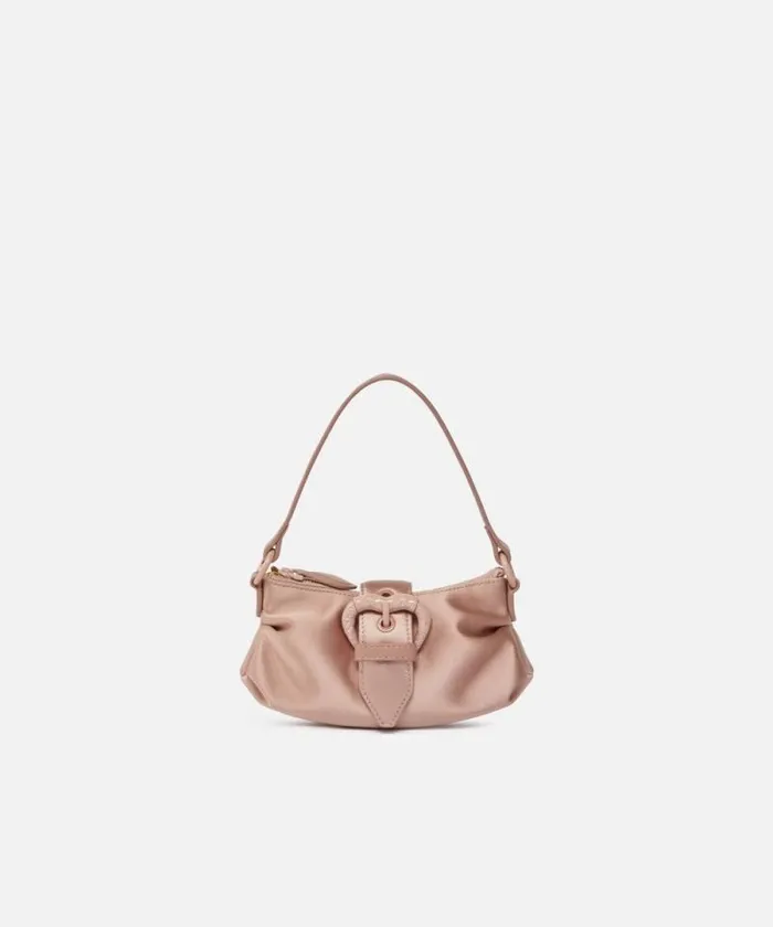 Women Mini Bags Pinko Duchesse Clutch With Heartshaped Buckle Powder Pinkblock Colour