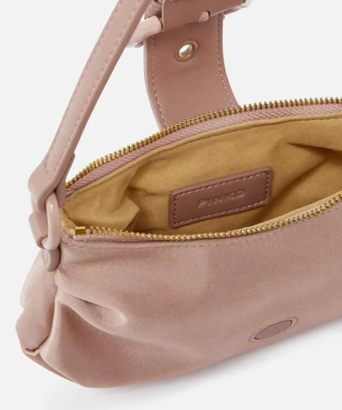 Women Mini Bags Pinko Duchesse Clutch With Heartshaped Buckle Powder Pinkblock Colour Women Mini Bags Pinko Duchesse Clutch With Heartshaped Buckle Powder Pinkblock Colour
