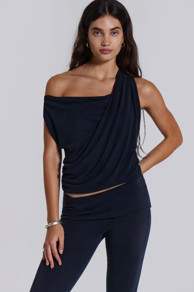Women Mira Soft Touch Drape Top Jaded London CoOrds