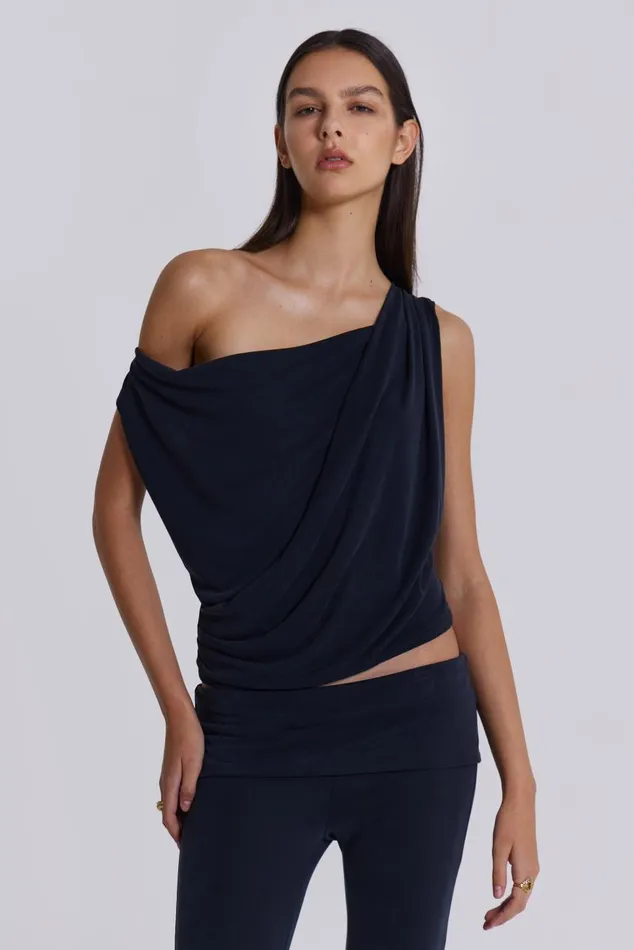 Women Mira Soft Touch Drape Top Jaded London CoOrds