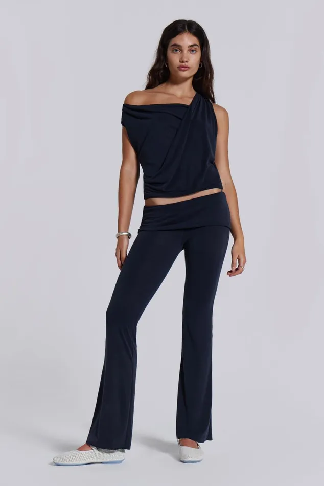Women Mira Soft Touch Drape Top Jaded London CoOrds