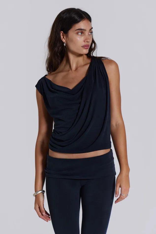 Women Mira Soft Touch Drape Top Jaded London CoOrds