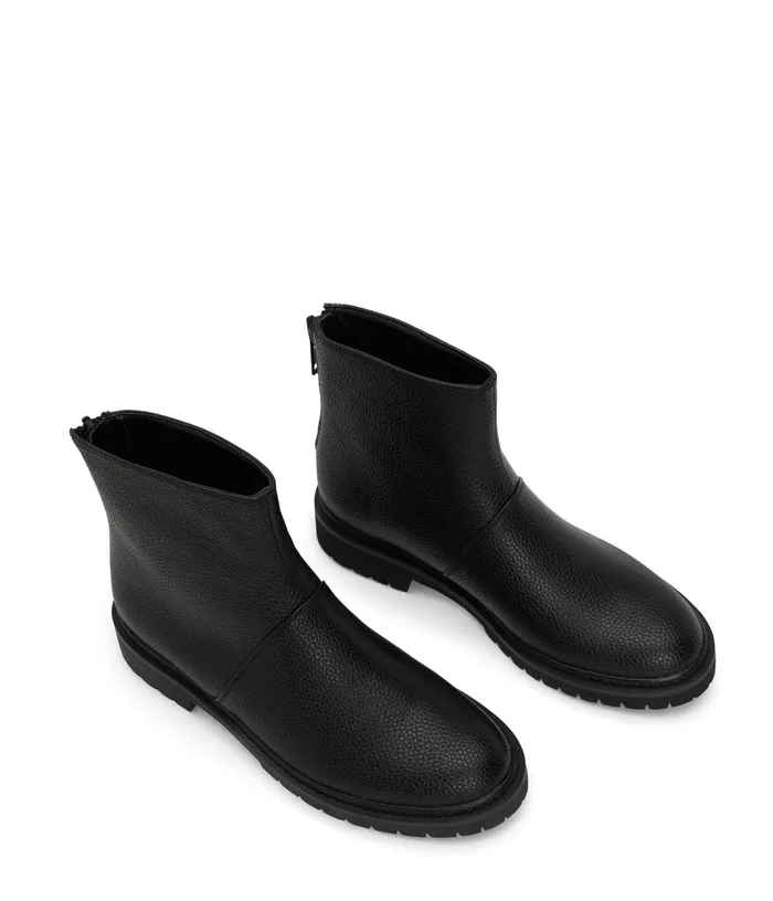 Women Mirra Vegan Combat Boots Black Matt and Nat Boots