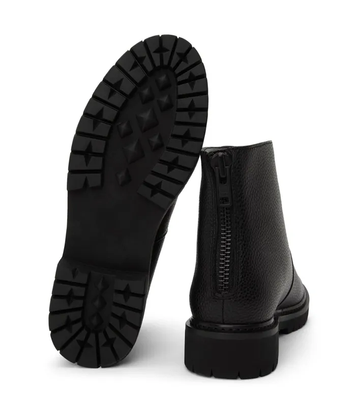 Women Mirra Vegan Combat Boots Black Matt and Nat Boots