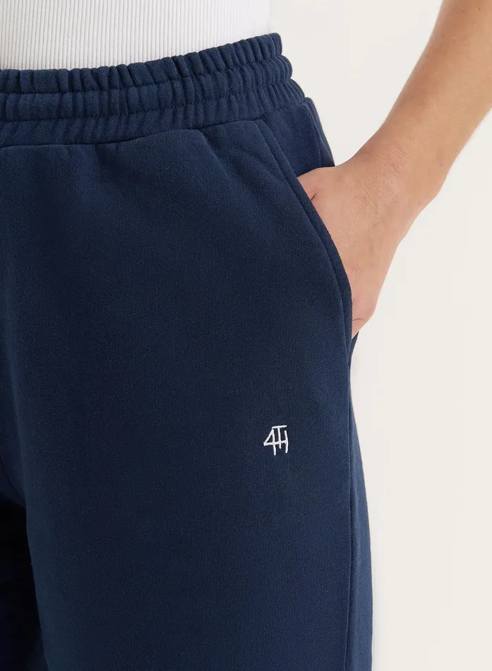 Women Navy Branded Cuffed Jogger Ellie 4th and Reckless Athleisure