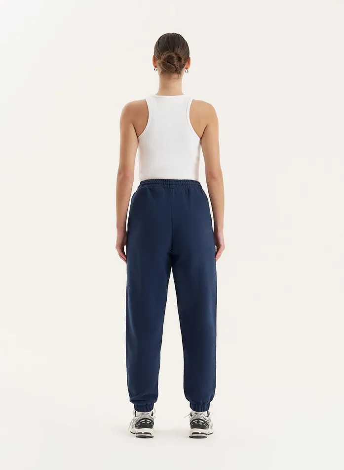 Women Navy Branded Cuffed Jogger Ellie 4th and Reckless Athleisure