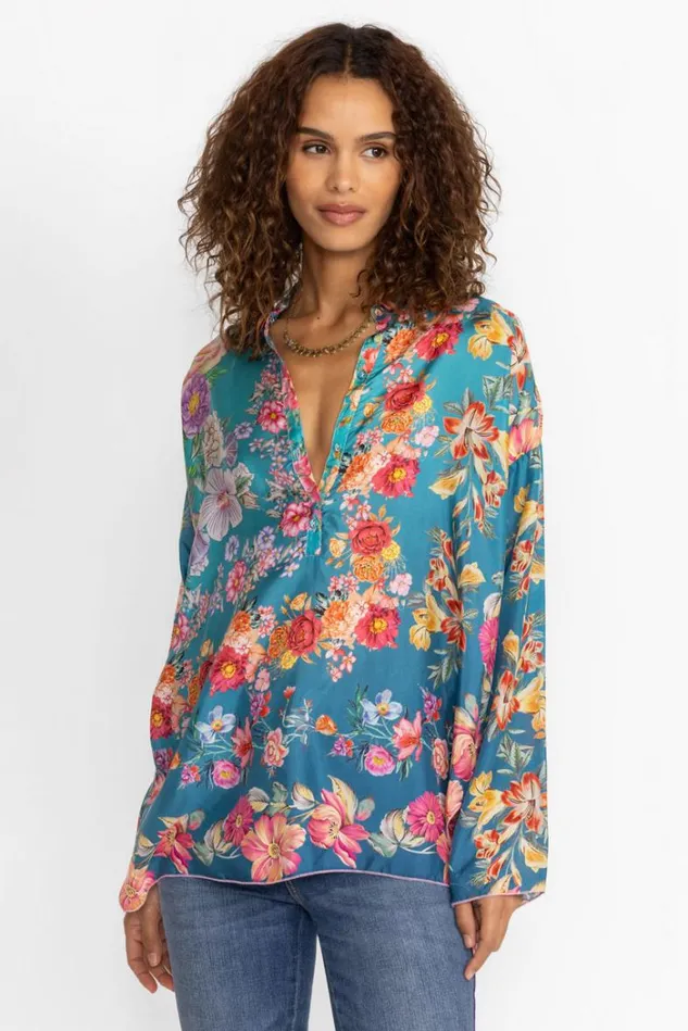 Women NEUTRA MARA BLOUSE Multi Johnny Was Tops Women NEUTRA MARA BLOUSE Multi Johnny Was Tops