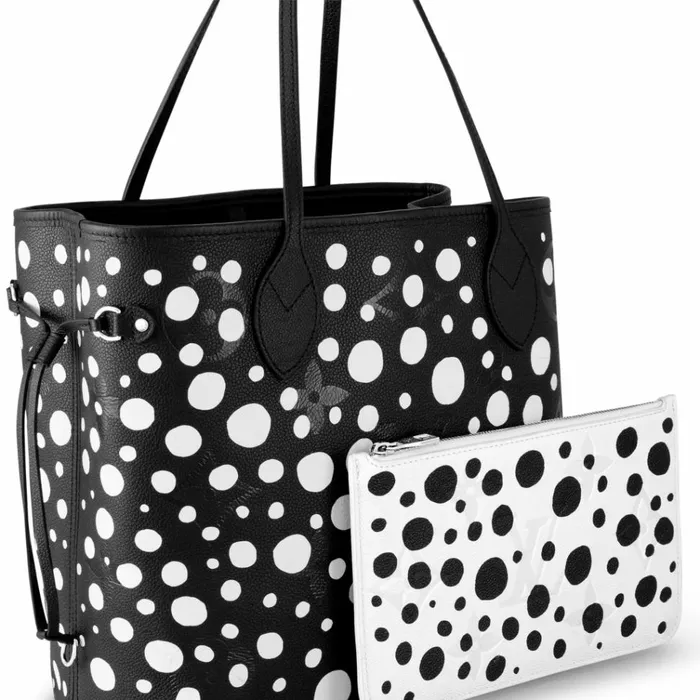 Women Neverfull Bag Louis Vuitton Louis Vuitton LV X YK Neverfull MM M46390 Black White 8211 Louis Vuitton Handbag Store