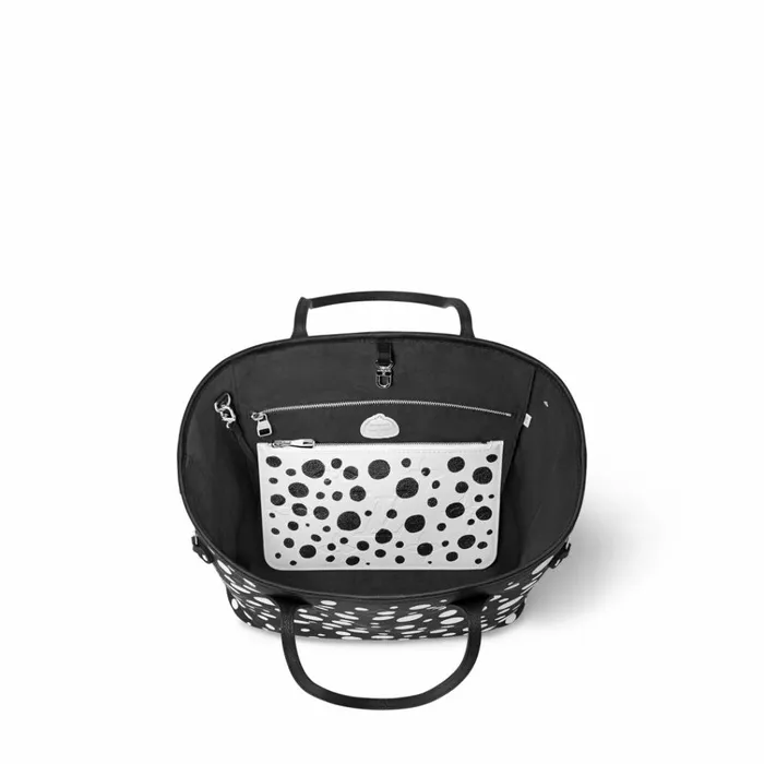 Women Neverfull Bag Louis Vuitton Louis Vuitton LV X YK Neverfull MM M46390 Black White 8211 Louis Vuitton Handbag Store