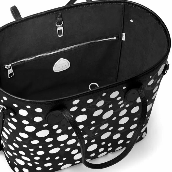 Women Neverfull Bag Louis Vuitton Louis Vuitton LV X YK Neverfull MM M46390 Black White 8211 Louis Vuitton Handbag Store