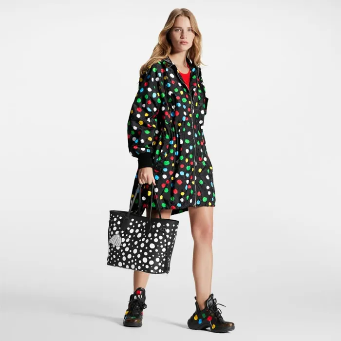 Women Neverfull Bag Louis Vuitton Louis Vuitton LV X YK Neverfull MM M46390 Black White 8211 Louis Vuitton Handbag Store