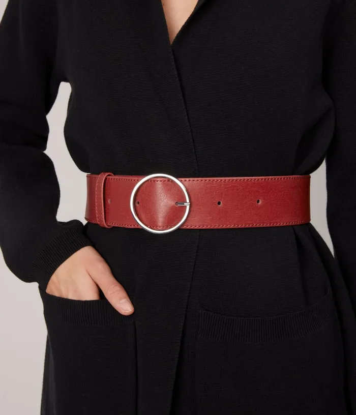 Women Ora Vegan Wide Belt Sage Matt and Nat Belts