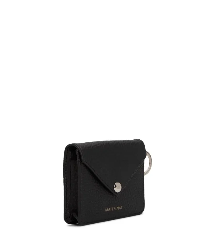 Women Ozma Vegan Coin Purse 8211 Purity Black Matt and Nat Wallets