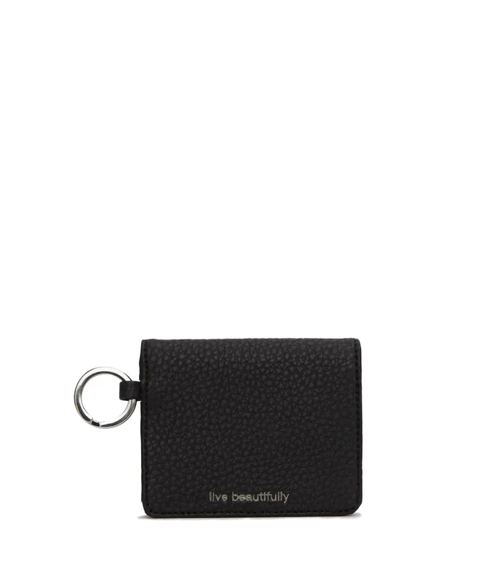 Women Ozma Vegan Coin Purse 8211 Purity Black Matt and Nat Wallets
