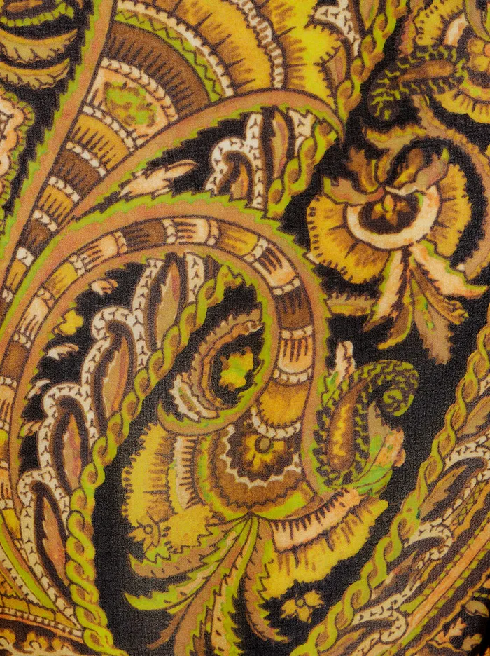 Women Paisley Mini Dress With Flounces Etro Dresses