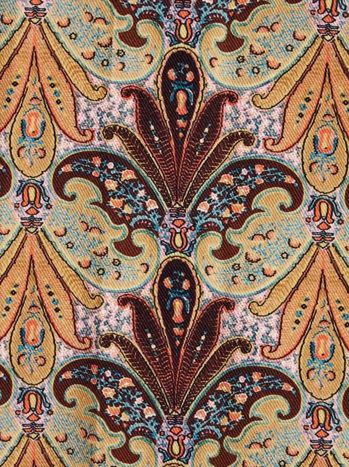 Women Paisley Print Jeans Etro Trousers