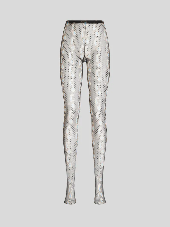 Women Paisley Tulle Leggings Etro Trousers
