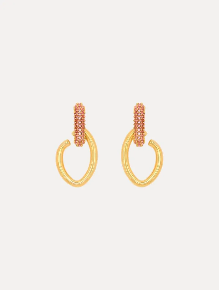 Women Pav O Drop Earrings Rose Oscar De La Renta Earrings