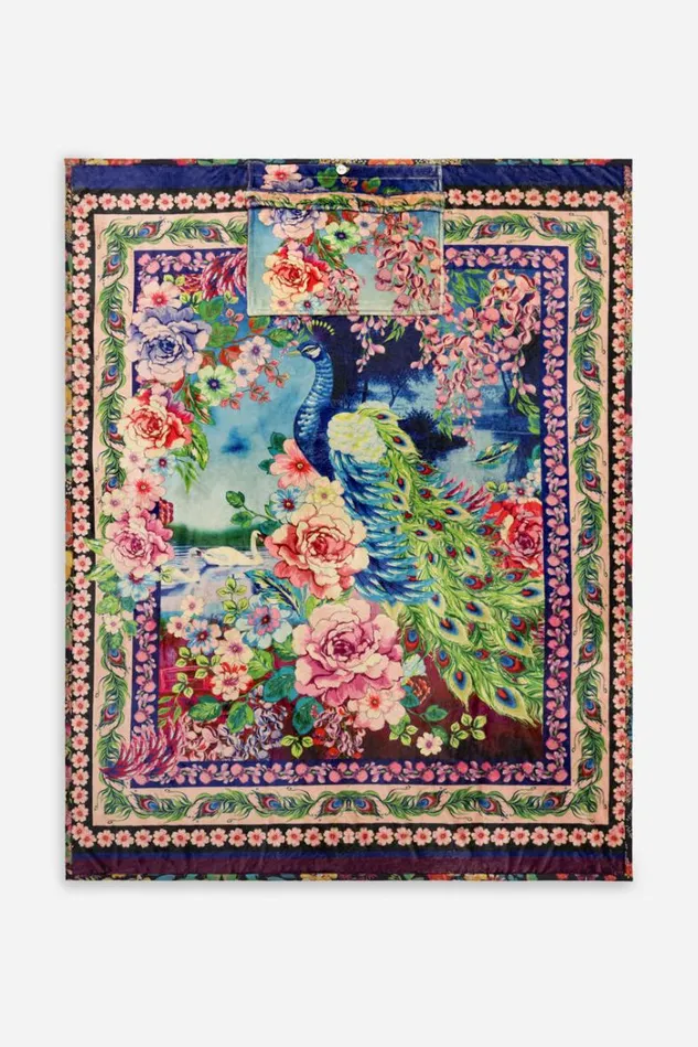 Women Peacock Travel Blanket Peacock Johnny Was Blankets