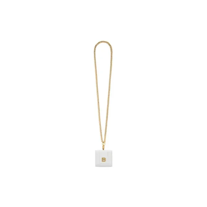Women Phone Accessories and Keyrings Balenciaga Hourglass Earpods Holder In Off White Women Phone Accessories and Keyrings Balenciaga Hourglass Earpods Holder In Off White