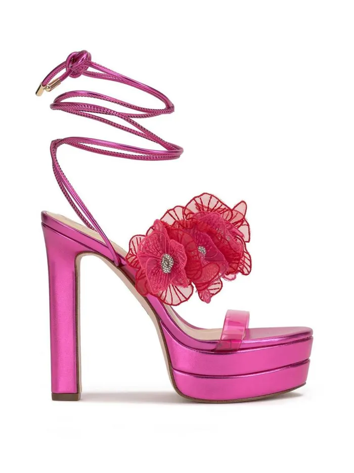 Women Platforms Jessica Simpson Iyla Flower Double Platform Sandal In Pink